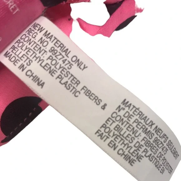 PINK VICTORIA’S SECRET Collectible Dog Stuffed Animal Plush Pink Silver Black - Picture 14 of 16